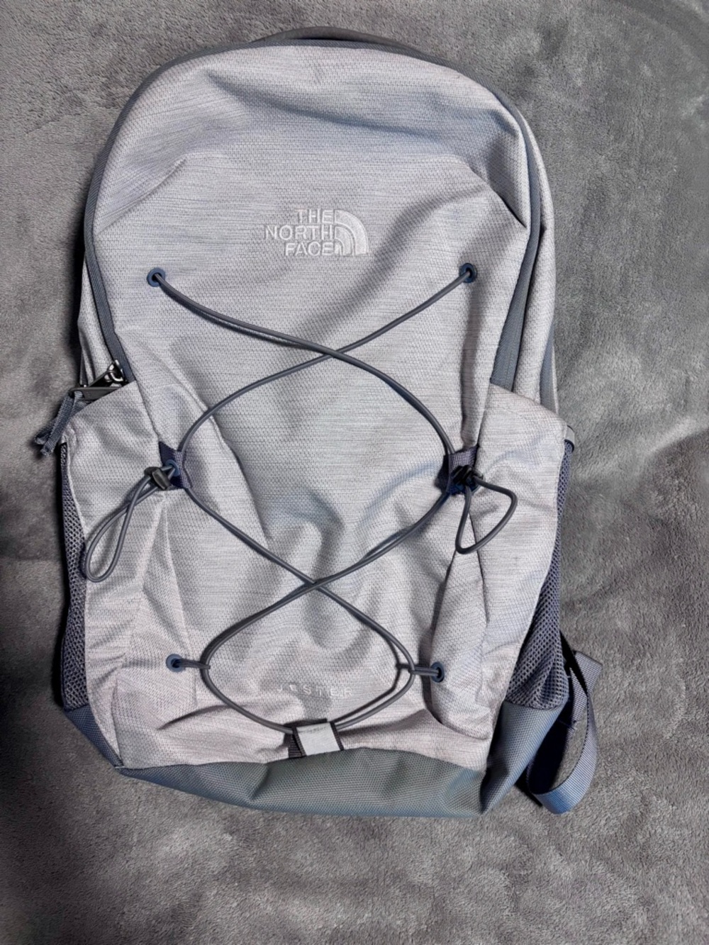 The North Face Gray Everyday Backpack with Elastic Bungee